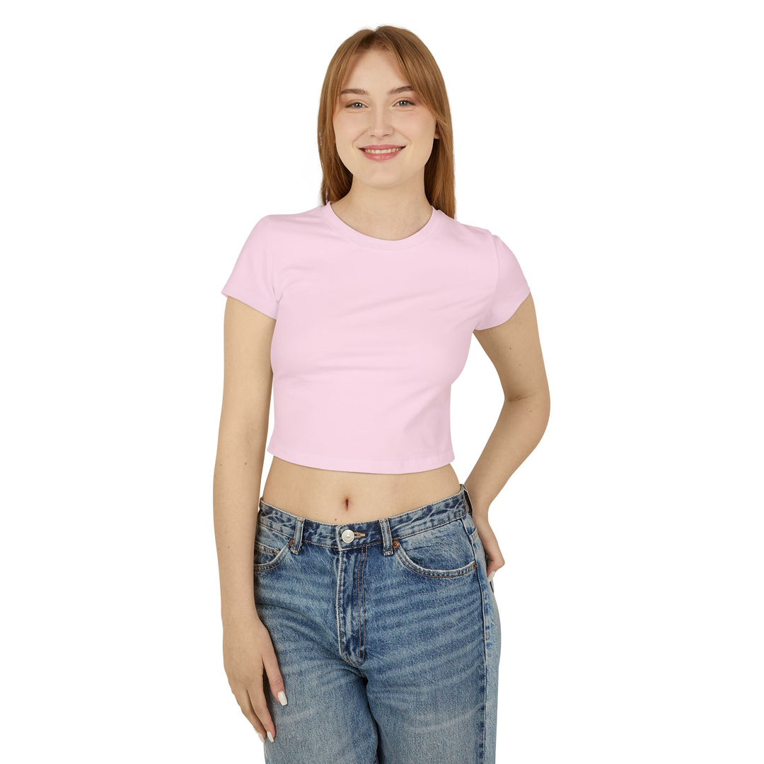 Baby Tee — 'I Flirt as a Joke and Panic When It Works' Funny Graphic Tee