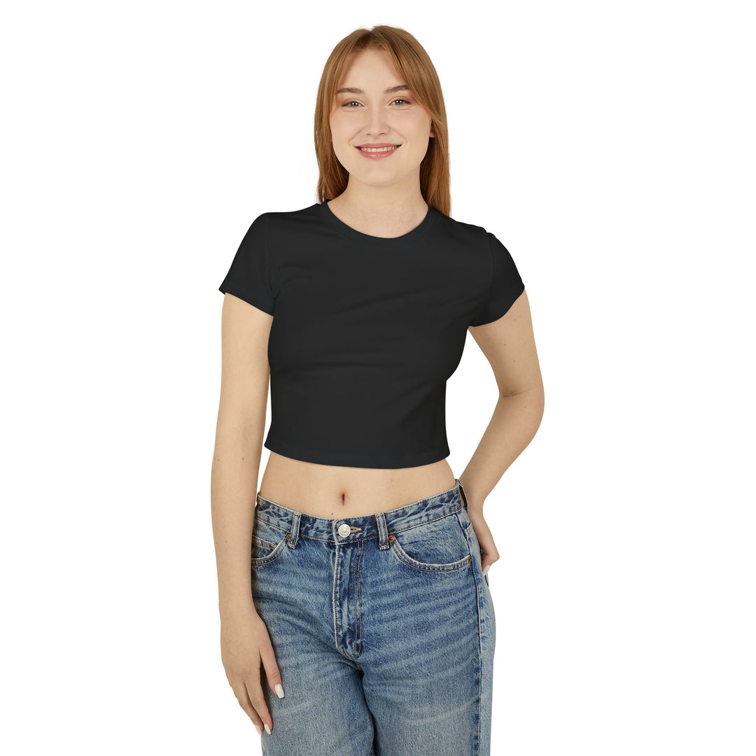 Baby Tee — 'I Flirt as a Joke and Panic When It Works' Funny Graphic Tee