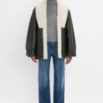 Shearling Coat In Monochrome