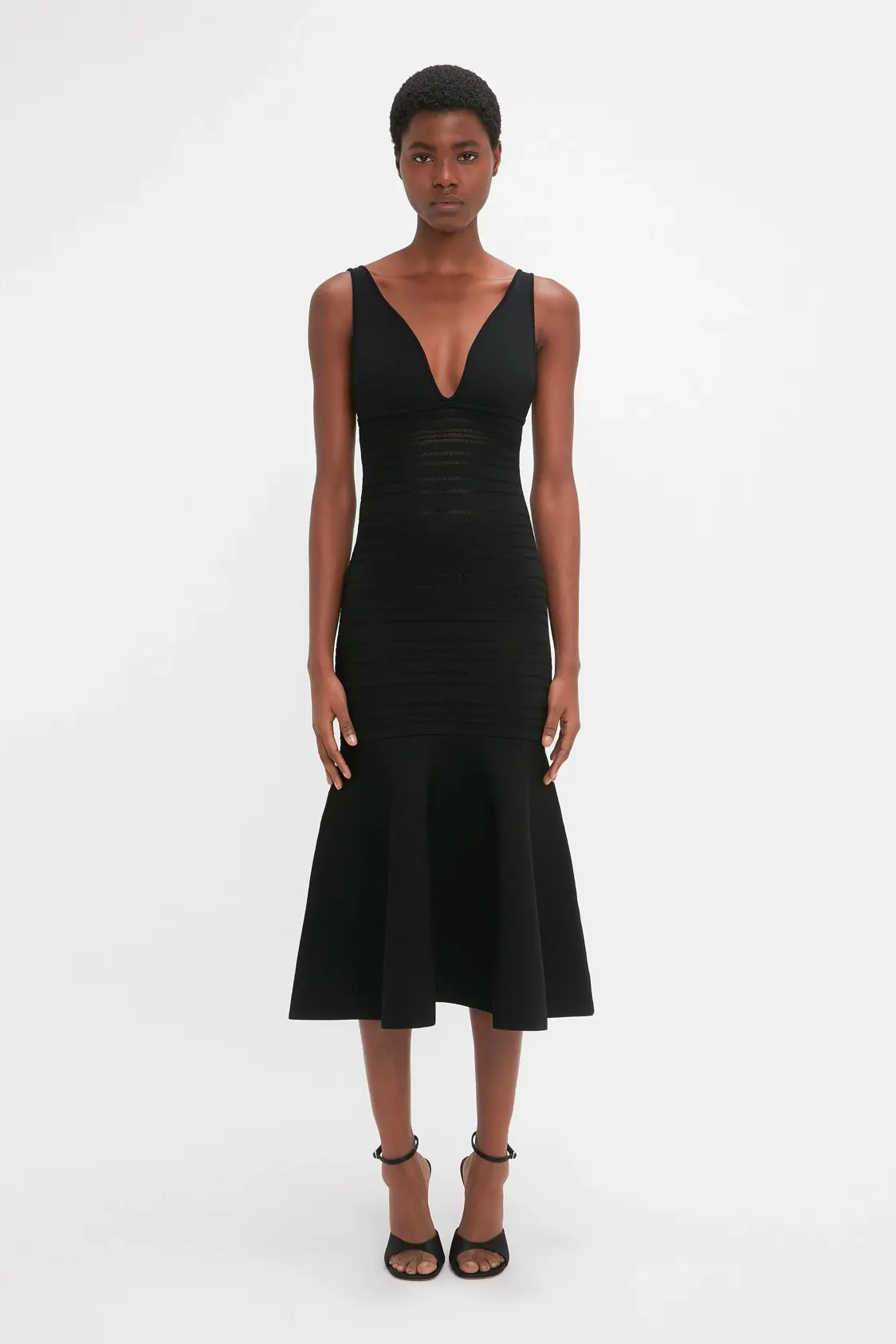 20231213_VB_104_2200x Frame Detail Cut-Out Cami Dress In Black - Image 1