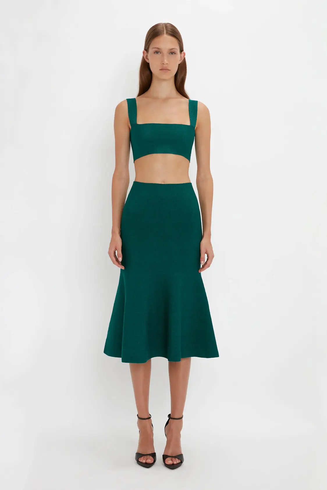 20231213_VB_322_2200x-Copy Sleeveless Rouched Jersey Dress In Pistachio - Image 1