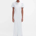 Frame Detail Cut-Out Cami Dress In Ice