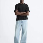 Light Blue Straight-Leg Jeans