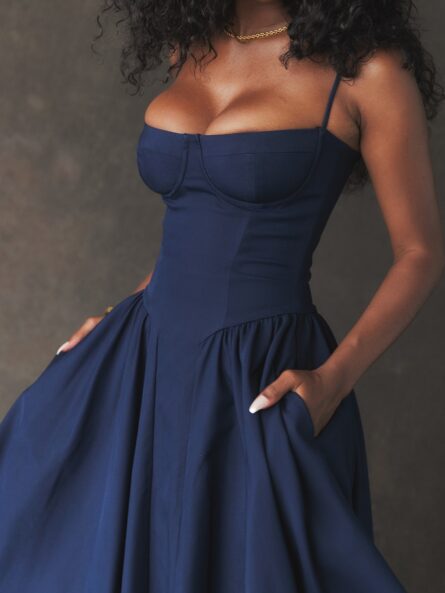 Sweetheart Neck Midi Cami Dress - Image 2