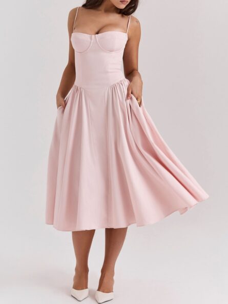 Sweetheart Neck Midi Cami Dress - Image 6