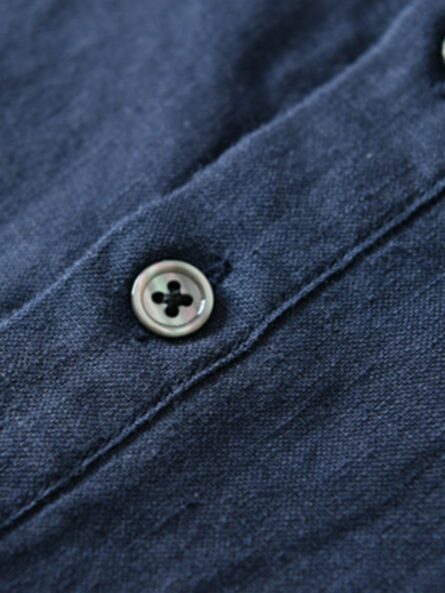 Men's Plus Size Casual Button Detail Shirt with Pocket - Image 4