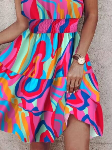 Paisley Print Halter Neck Mini Dress - Image 13