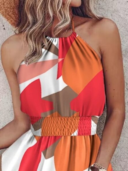 Paisley Print Halter Neck Mini Dress - Image 21