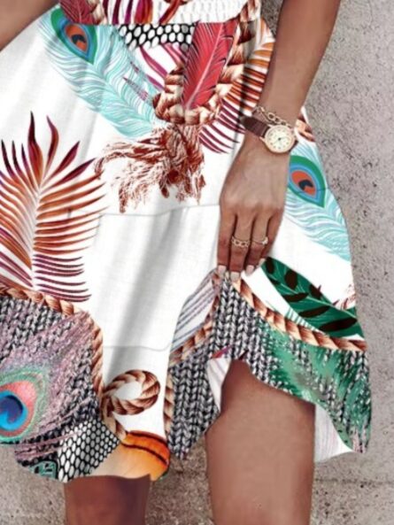 Paisley Print Halter Neck Mini Dress - Image 25