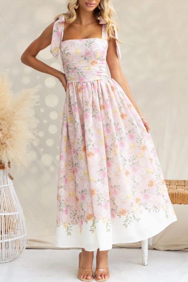 BecomingJunePrintedTieShoulderMidiCamiDress0