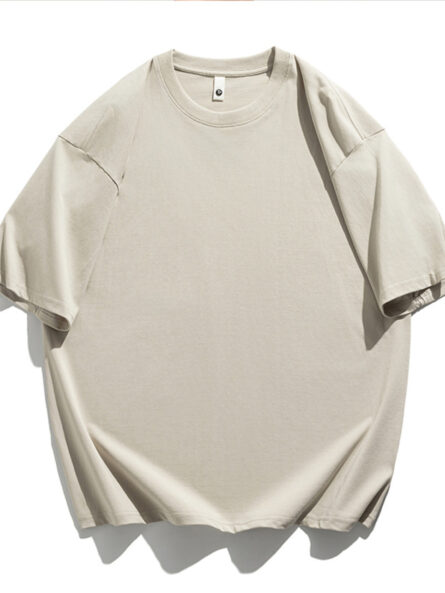 Men's Plus Size Solid Color Casual Loose T-Shirt - Image 11