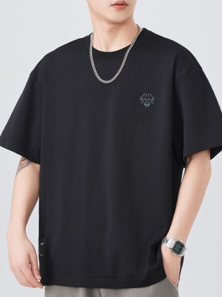 Men's Plus Size Round Neck Short Sleeve T-Shirt - Image 5