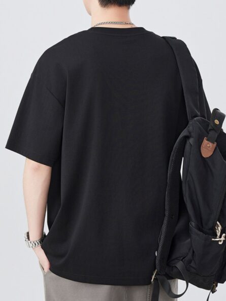 Men's Plus Size Round Neck Short Sleeve T-Shirt - Image 6