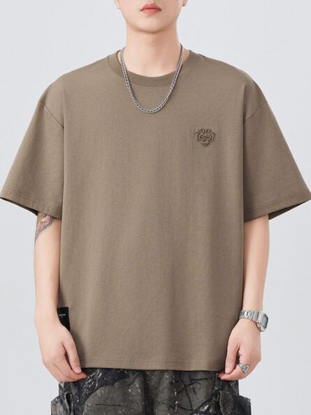 Men's Plus Size Round Neck Short Sleeve T-Shirt - Image 9