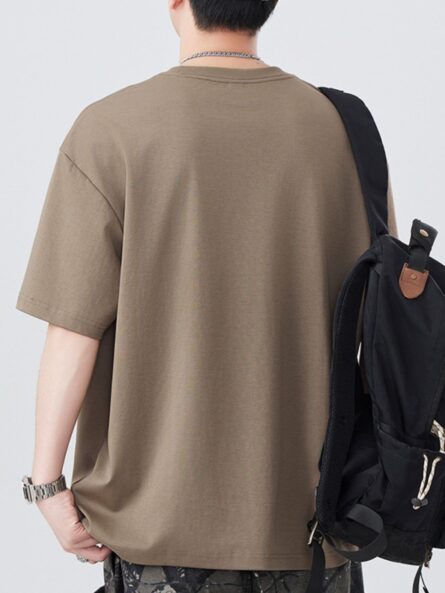 Men's Plus Size Round Neck Short Sleeve T-Shirt - Image 10