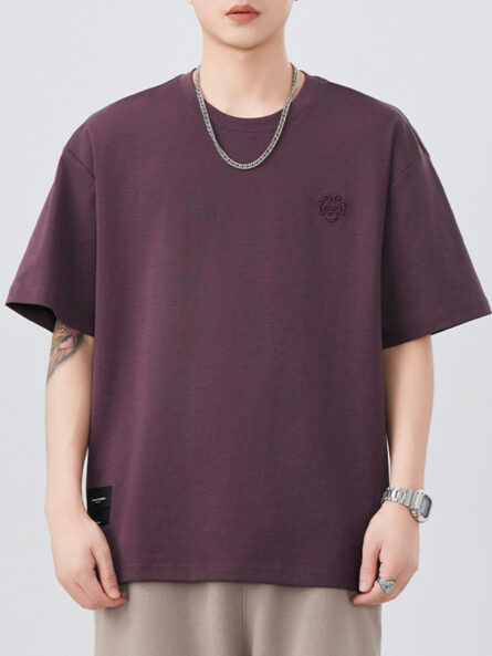 Men's Plus Size Round Neck Short Sleeve T-Shirt - Image 7