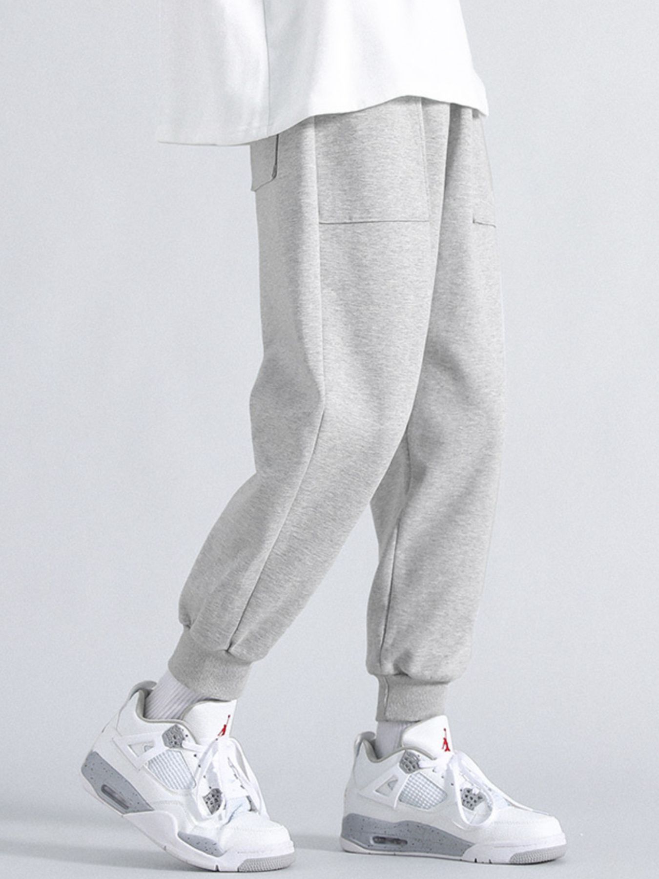 Men's Plus Size Casual Loose Fit Joggers - Image 2