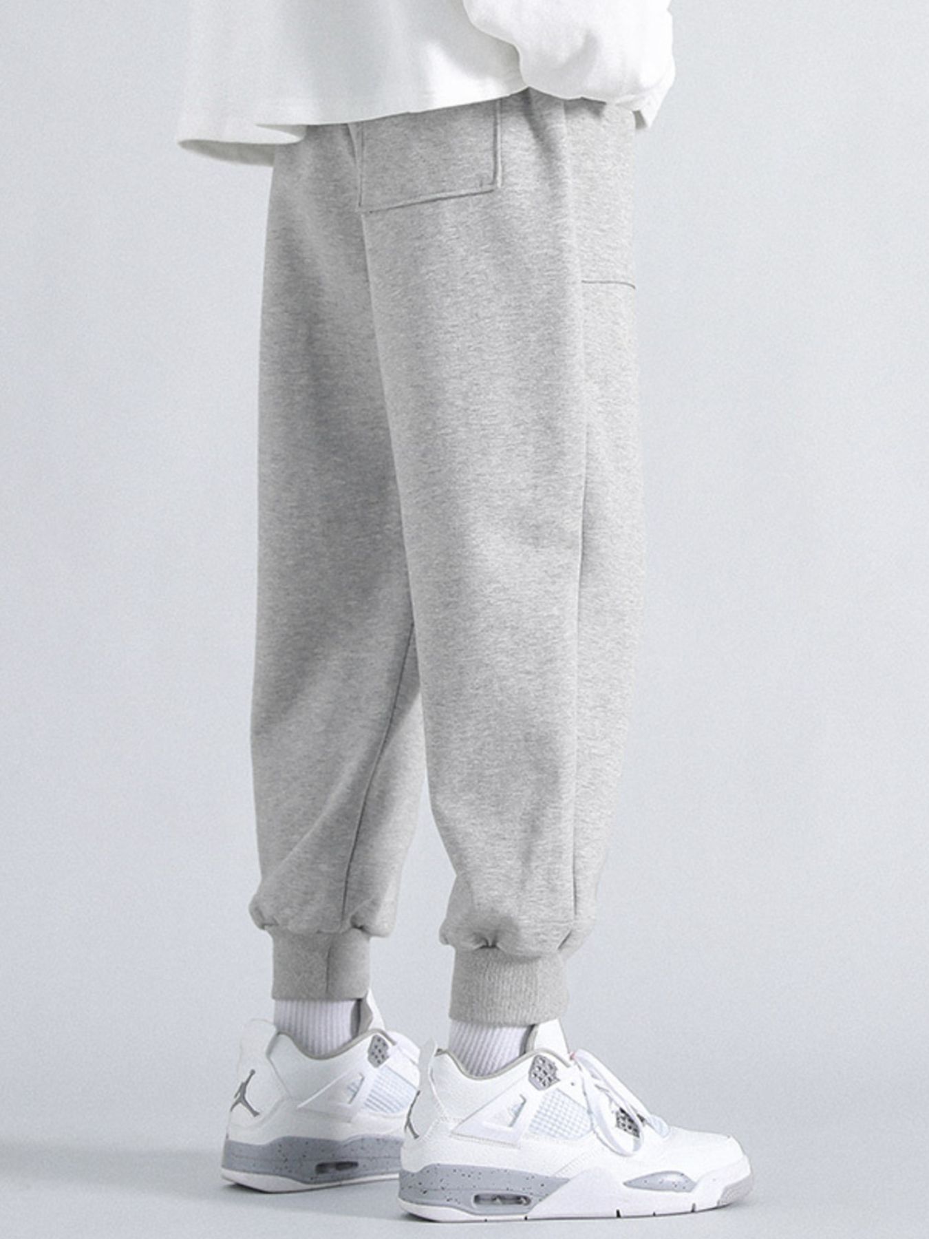 Men's Plus Size Casual Loose Fit Joggers - Image 3