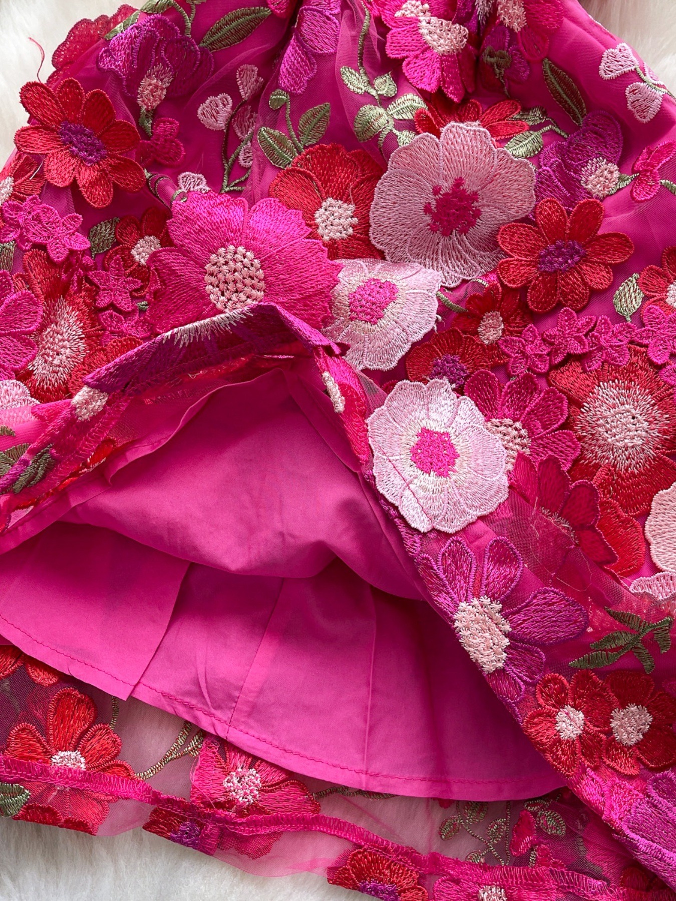 Floral Tie Waist Mini Dress - Image 11