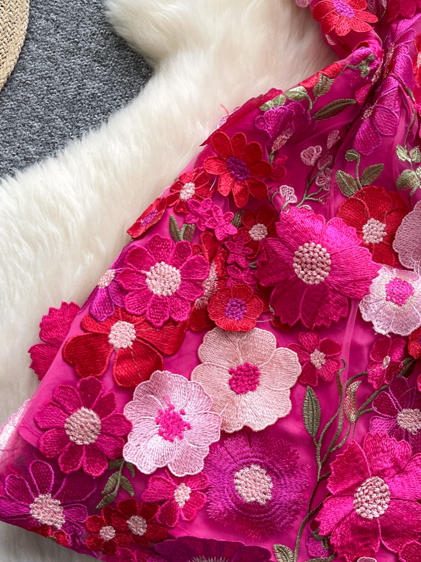 Floral Tie Waist Mini Dress - Image 12