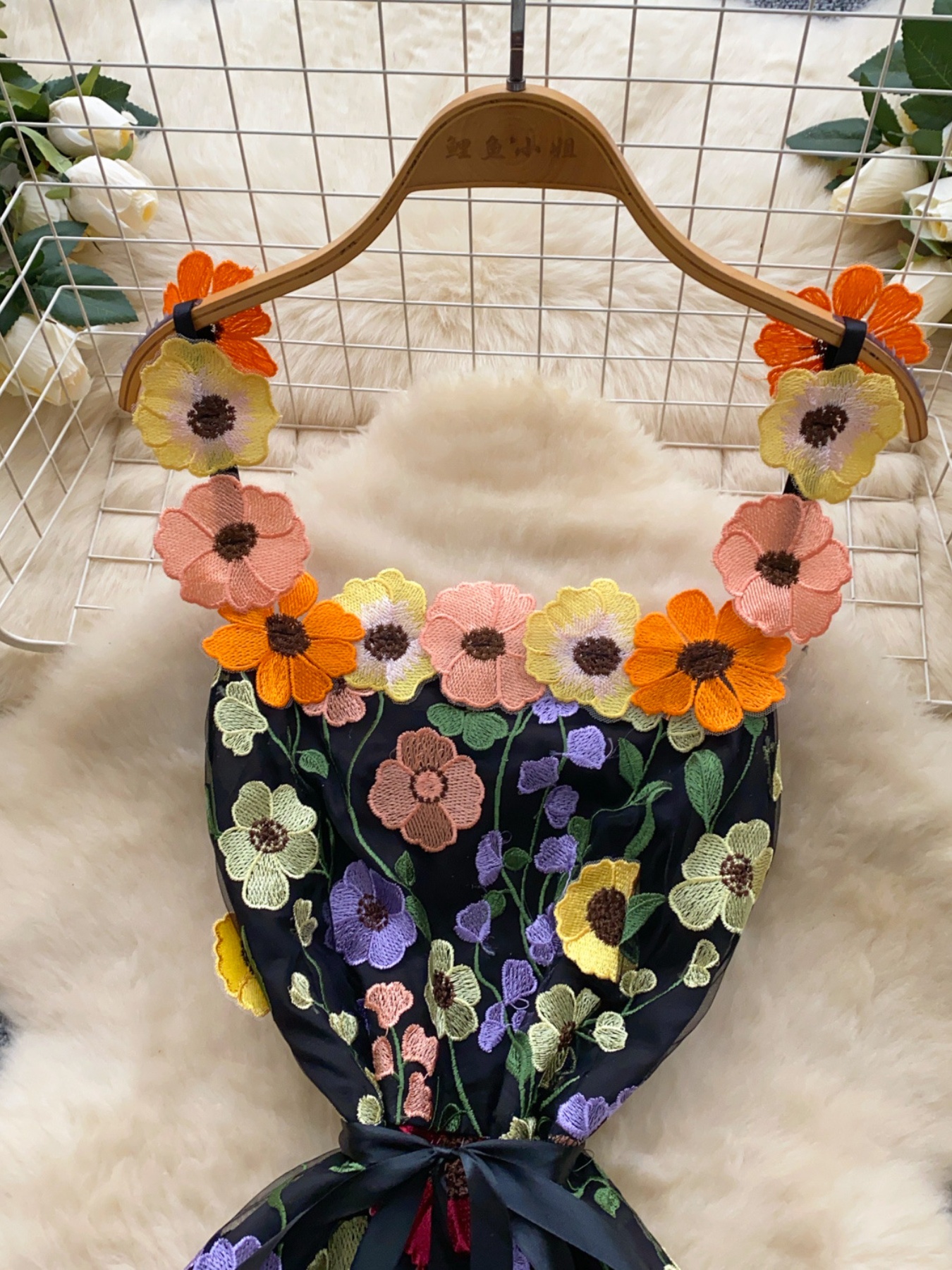 Floral Tie Waist Mini Dress - Image 22