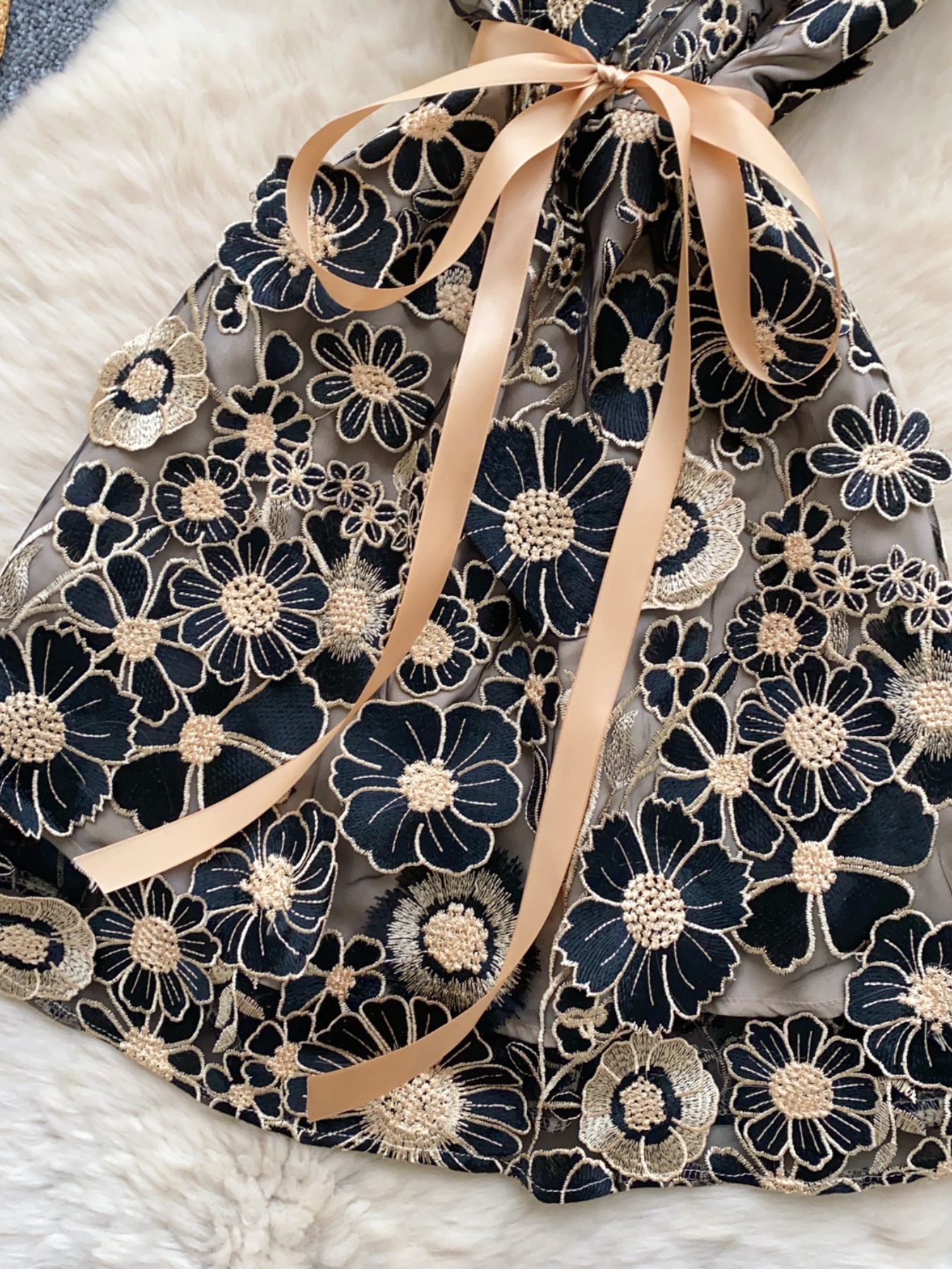 Floral Tie Waist Mini Dress - Image 25