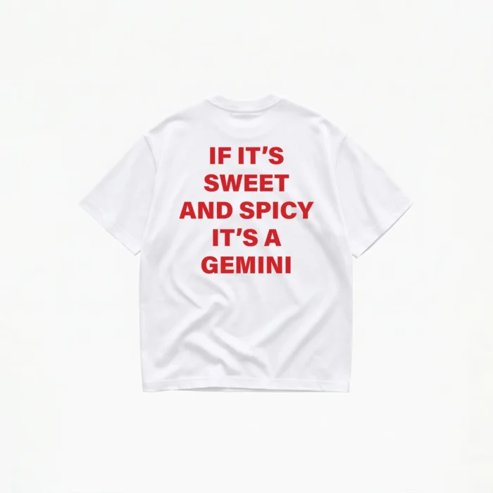 If It's Sweet And Spicy It's A Gemini T-Shirt - Image 1