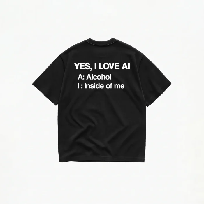 YES I LOVE AI T-SHIRT - Image 1