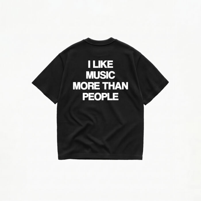 I LIKE MUSIC MORE THAN PEOPLE T-SHIRT - Image 2
